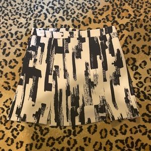 Black and white aqua skirt